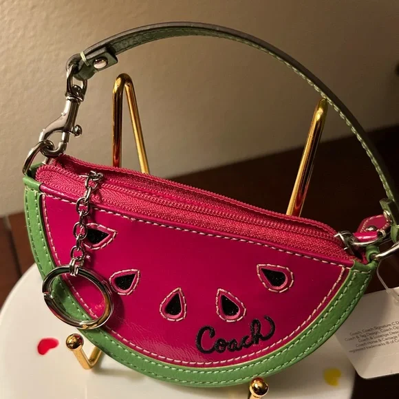 Coach Watermelon Slice Coin Purse NWT - Picture 4 of 6